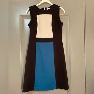 Calvin Klein Colorblock A-Line Sheath Dress